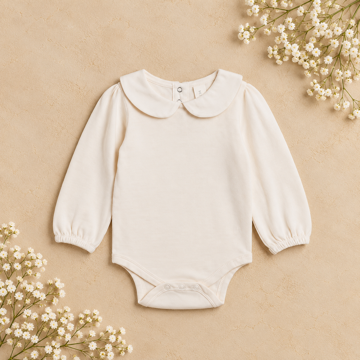 Peggy Peter Pan Collared Bodysuit - Ivory